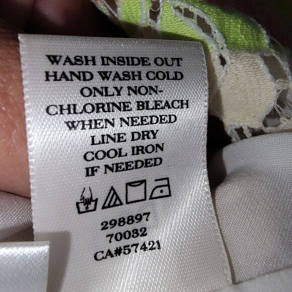 Ann Taylor Bright Striped Lace Sheath Dress Size 4 - Picture 8 of 8